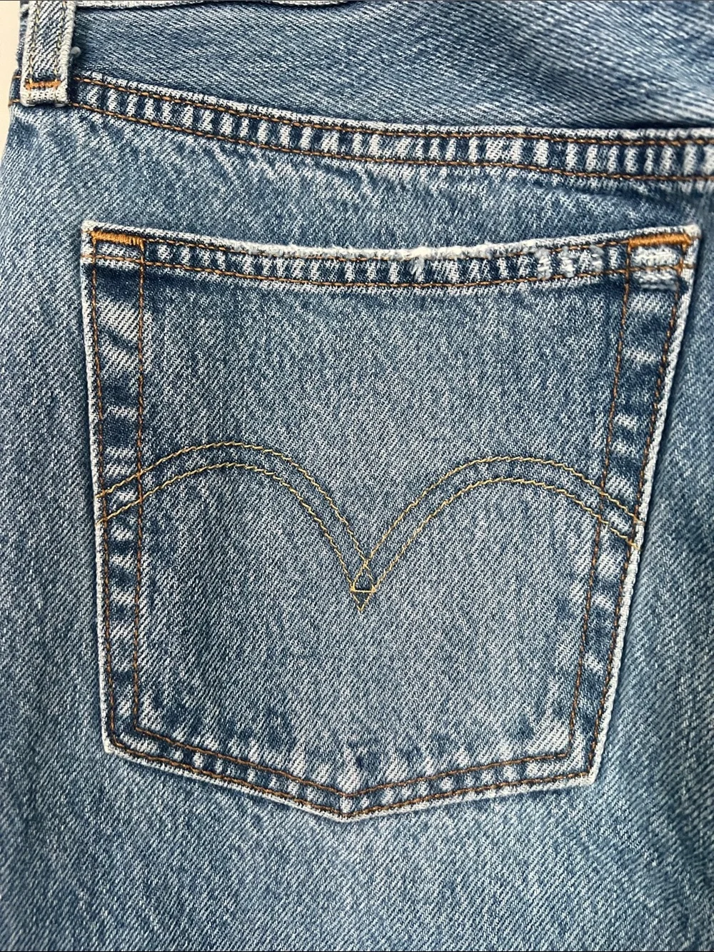Levi's Distressed Blue Slim Straight Jeans